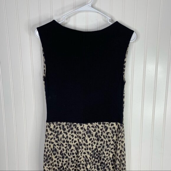 NWT Rebecca Taylor Leopard Print Sleeveless Dress XS - Picture 6 of 10